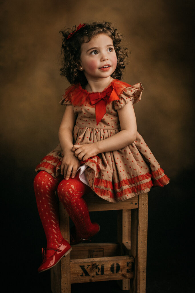 Fotografía infantil de estudio