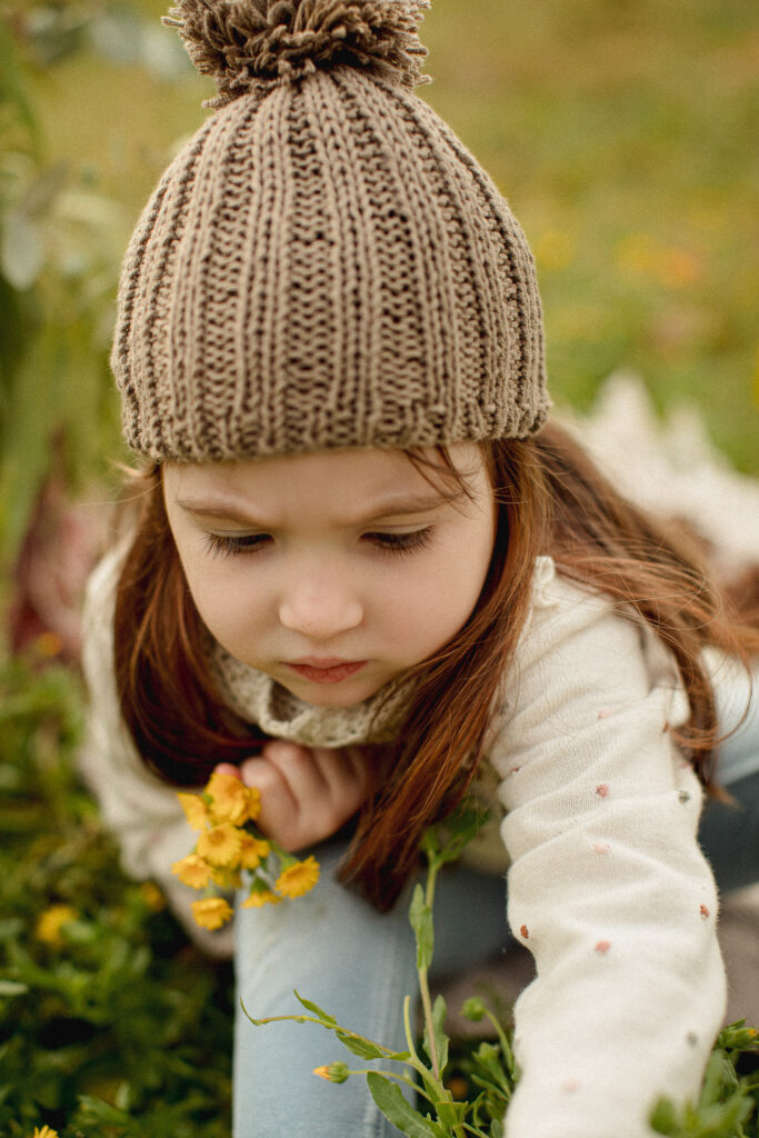 Retrato infantil en exterior
